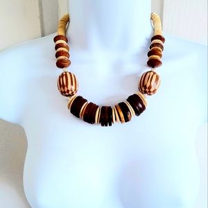 BOHO Wooden Necklace